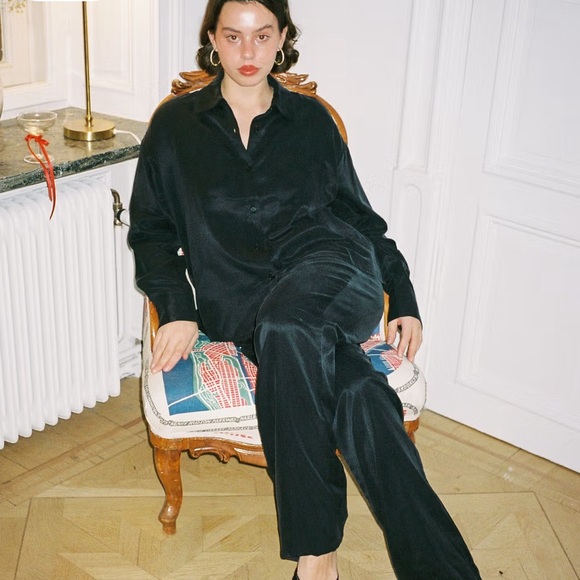 Djerf Avenue On The Go Pant and Shirt Set
